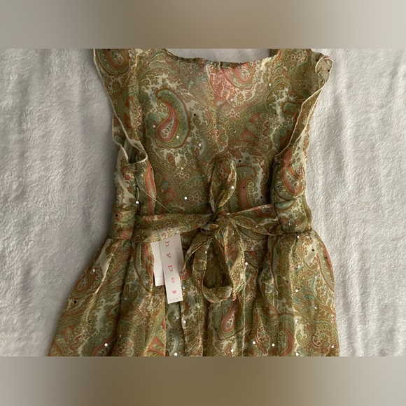 Hype Paisley Dress new with tag girls size 16 - Picture 6 of 9
